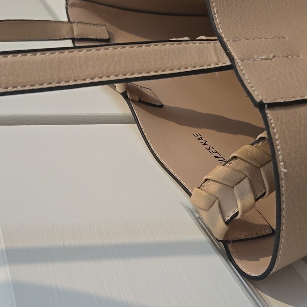 Jules Kae Beige Braided Handle Bag - Picture 7 of 16